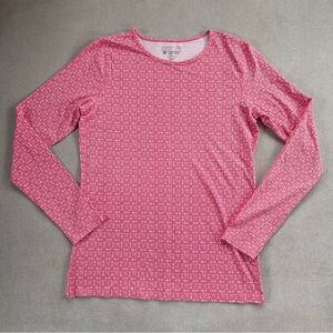 Coolibar Everyday Printed Long Sleeve Shirt. Small. Pink.